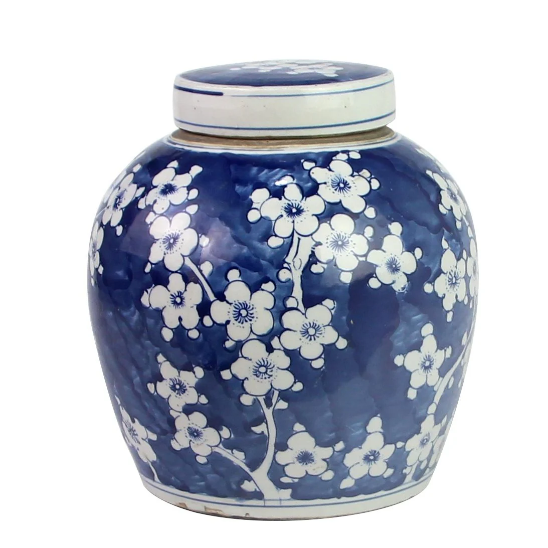Legend of Asia Blue And White Ming Jar Plum Blossom