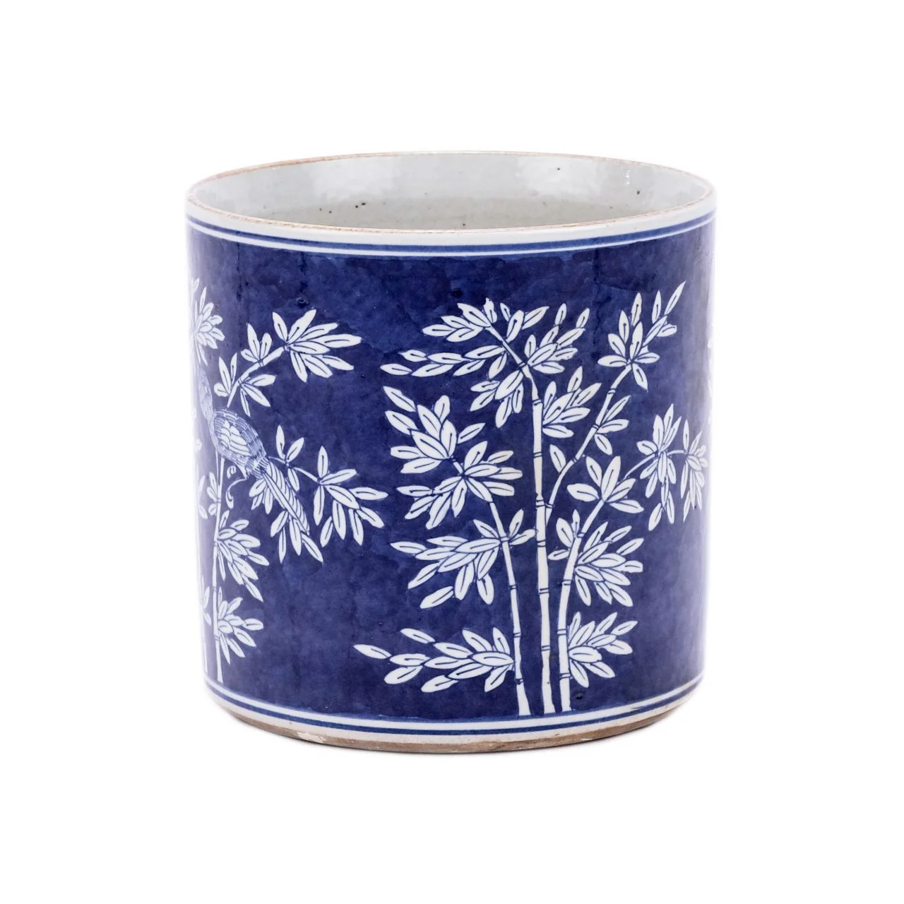 Legend of Asia Blue And White Porcelain Bamboo Orchid Pot