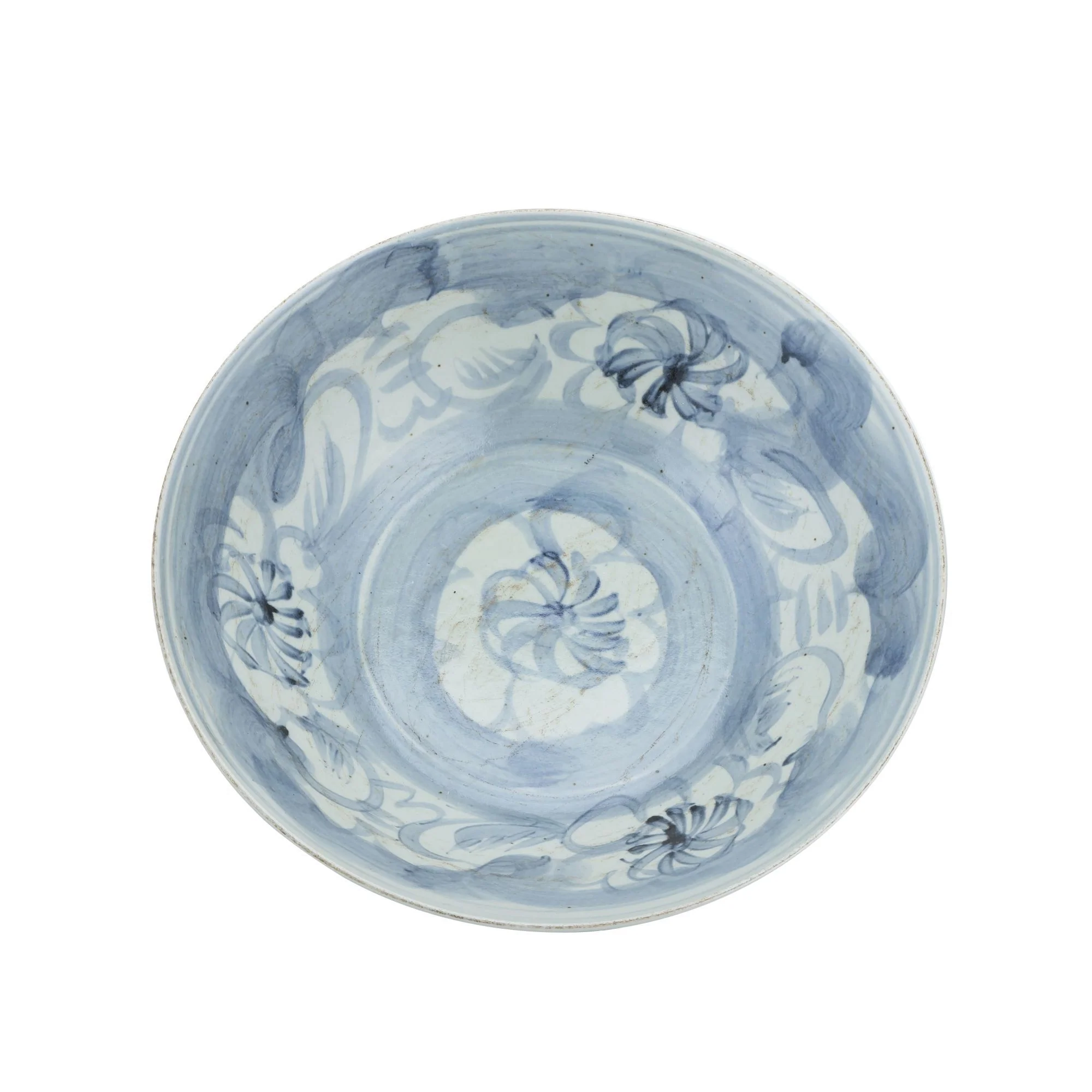 Legend of Asia Blue And White Porcelain Silla Sea Grass Large Plate