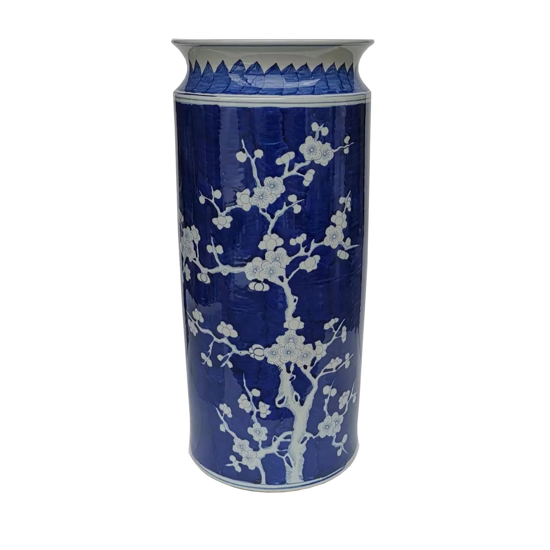 Legend of Asia Blue Plum Blossom Umbrella Stand