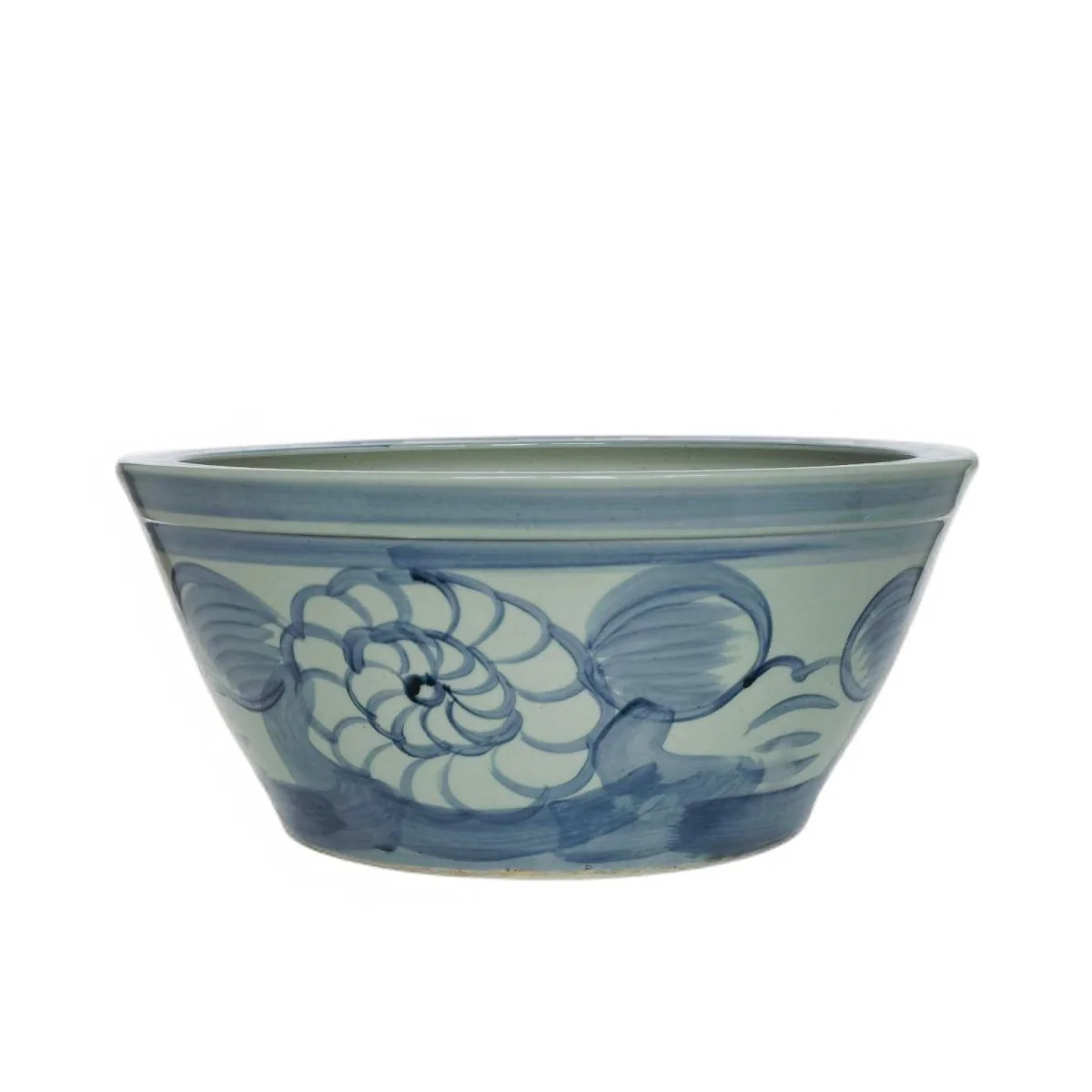 Legend of Asia Blue & White Daisy Flower Planter