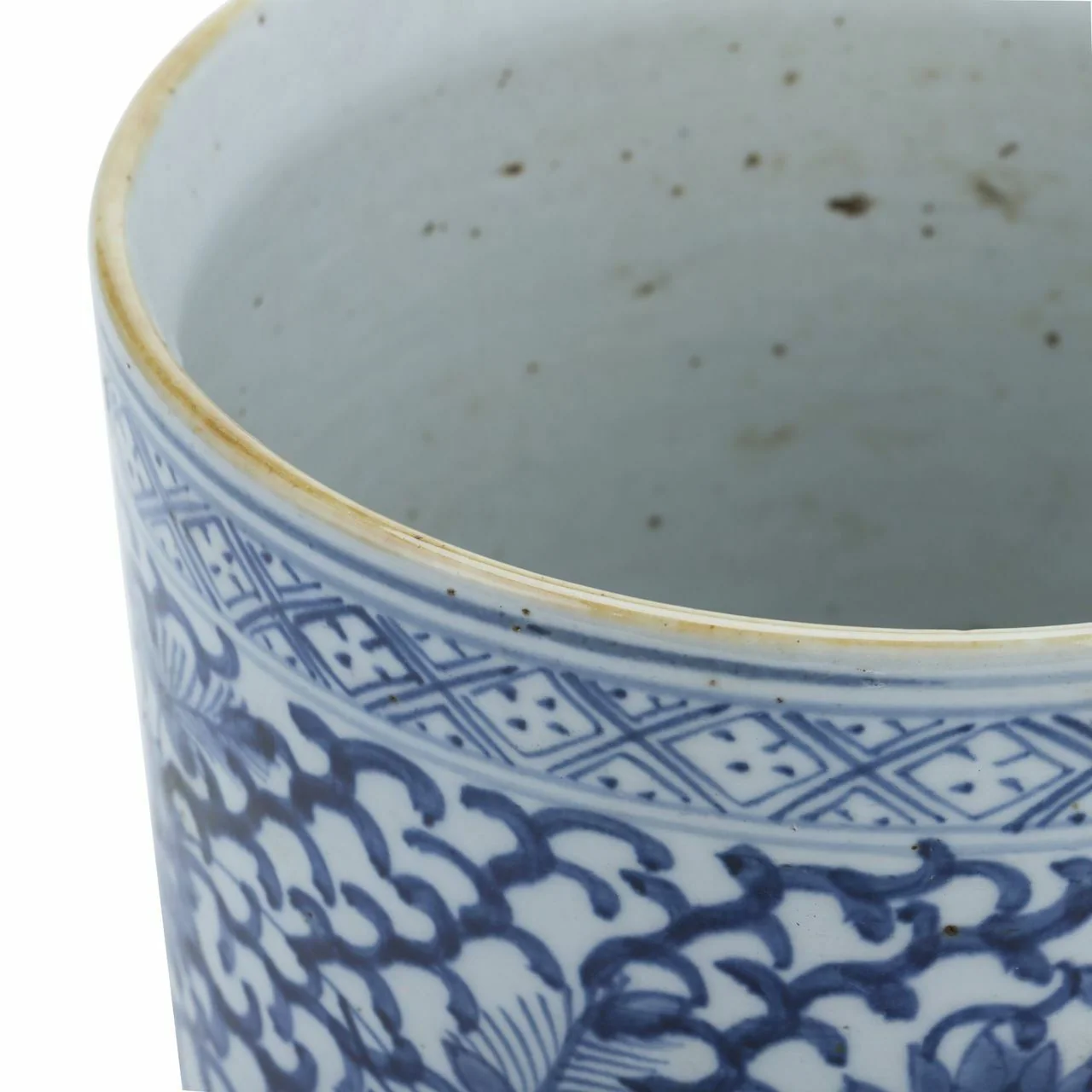 Legend of Asia Blue & White Porcelain Climbing Vines Orchid Pot - Image 3