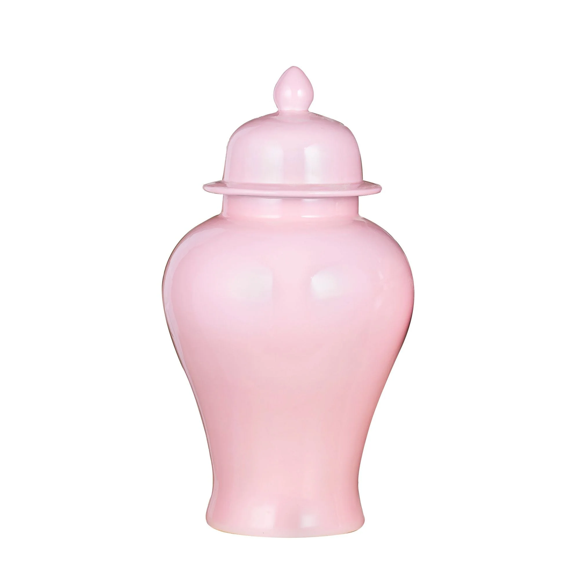 Legend of Asia Blush Pink Porcelain Temple Jar Large