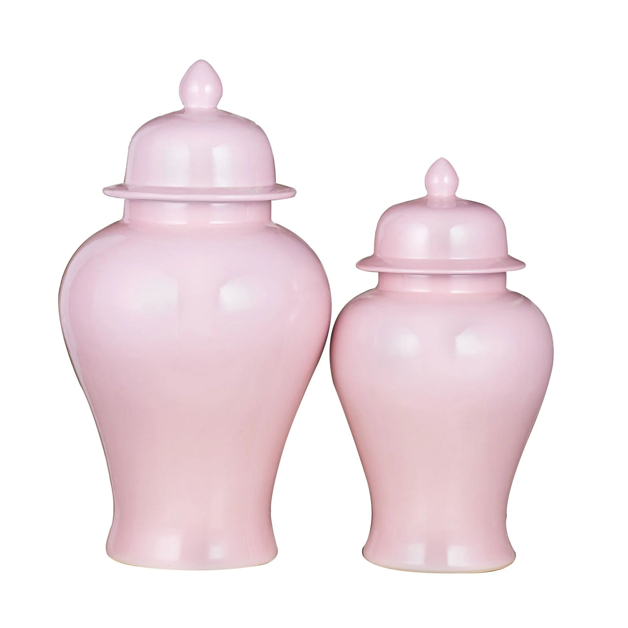Legend of Asia Blush Pink Porcelain Temple Jar Small