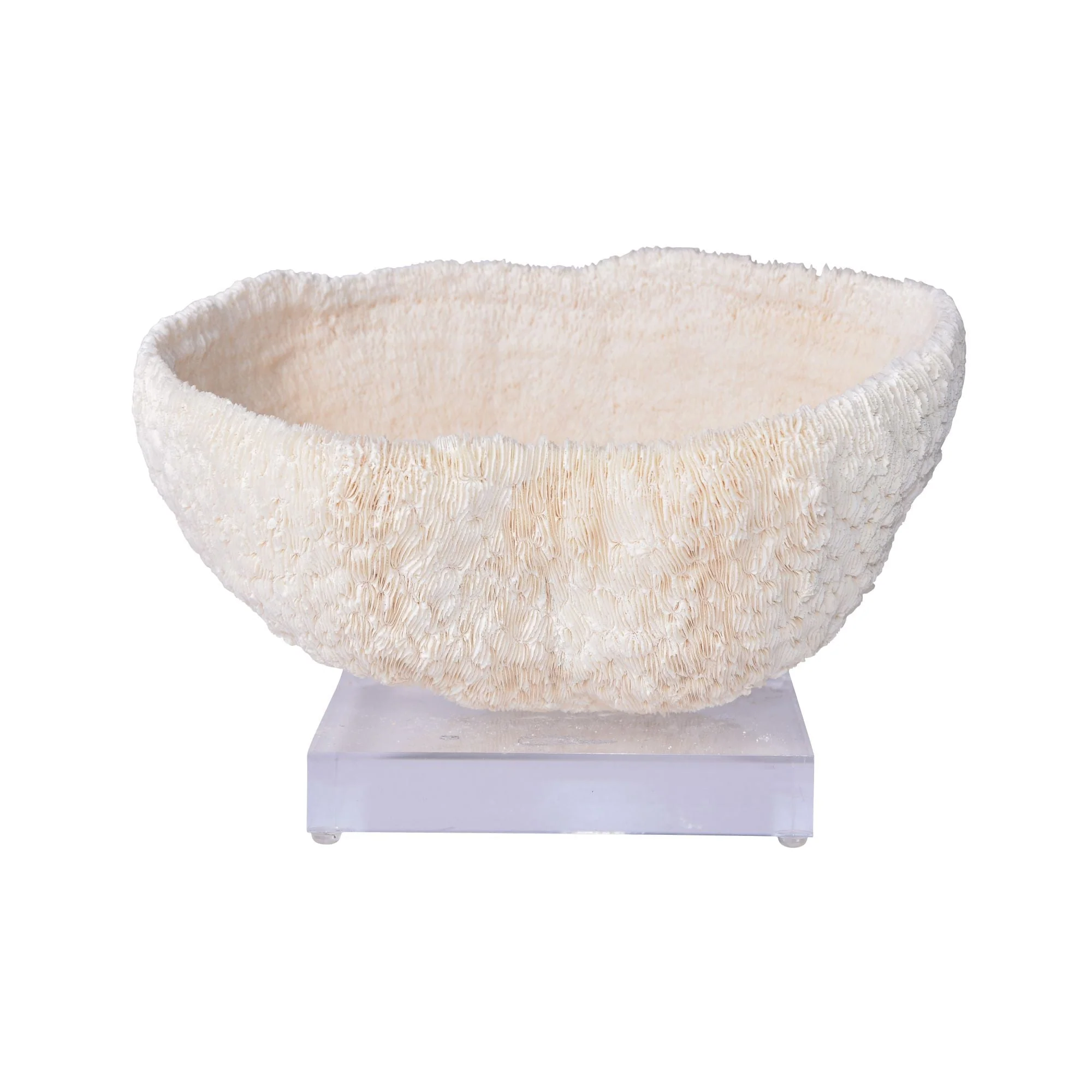 Legend of Asia Bowl Coral 10-12 Inch On Acrylic Base
