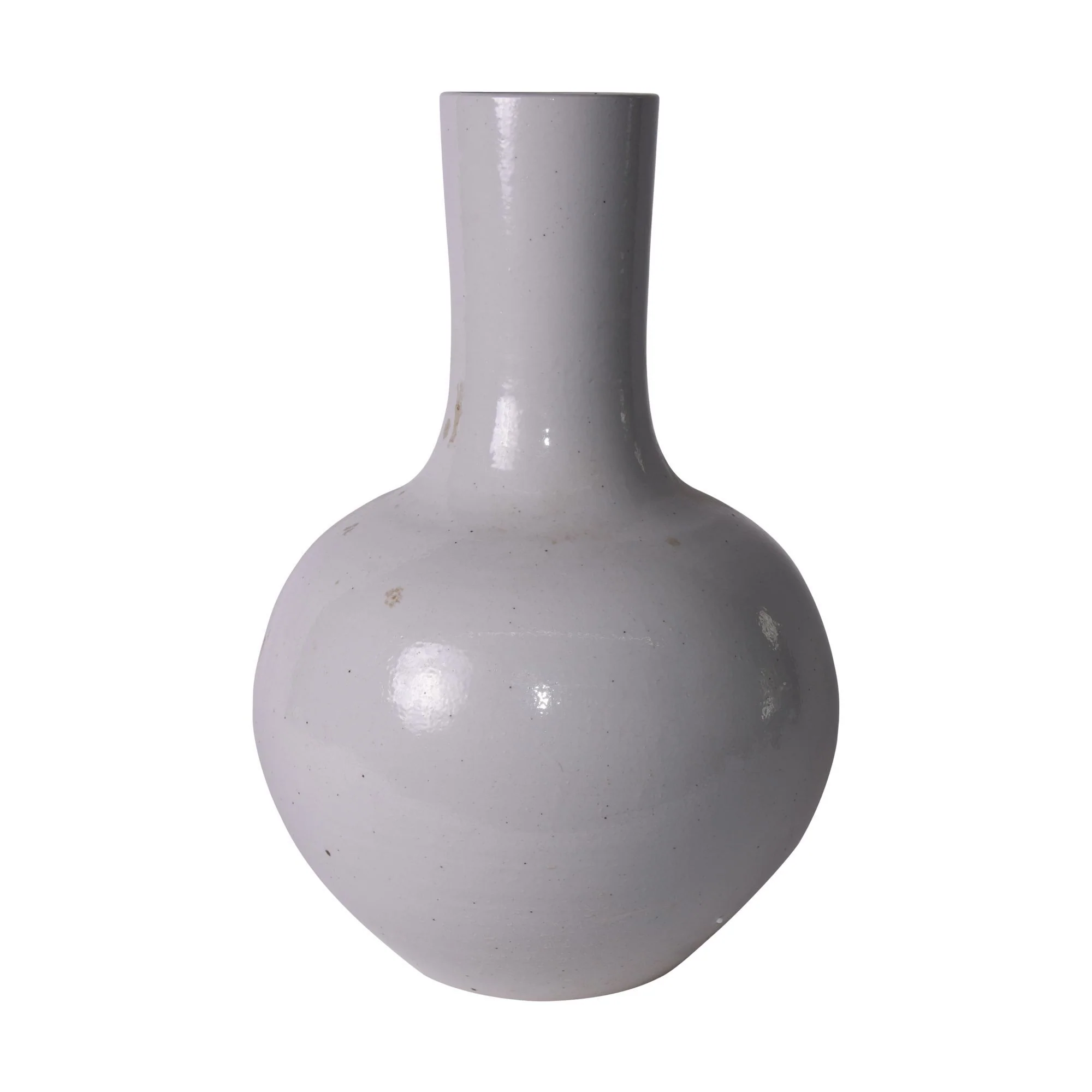 Legend of Asia Busan White Globular Vase Small