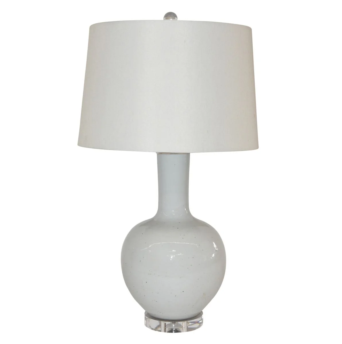 Legend of Asia Busan White Globular Vase Small Lamp