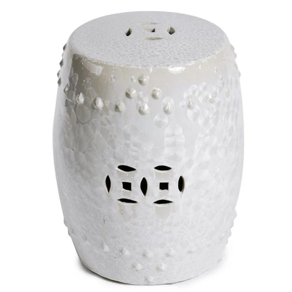 Legend of Asia Crystal Shell Garden Stool