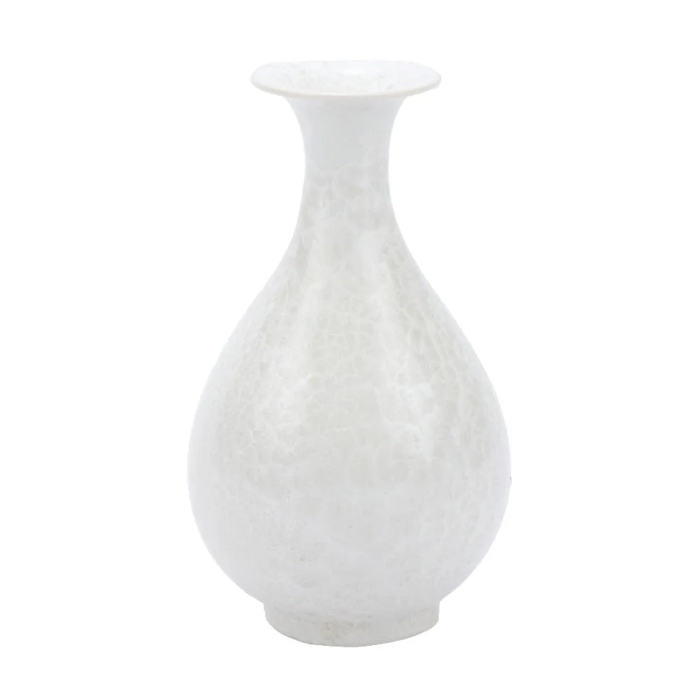 Legend of Asia Crystal Shell Pear Vase - S
