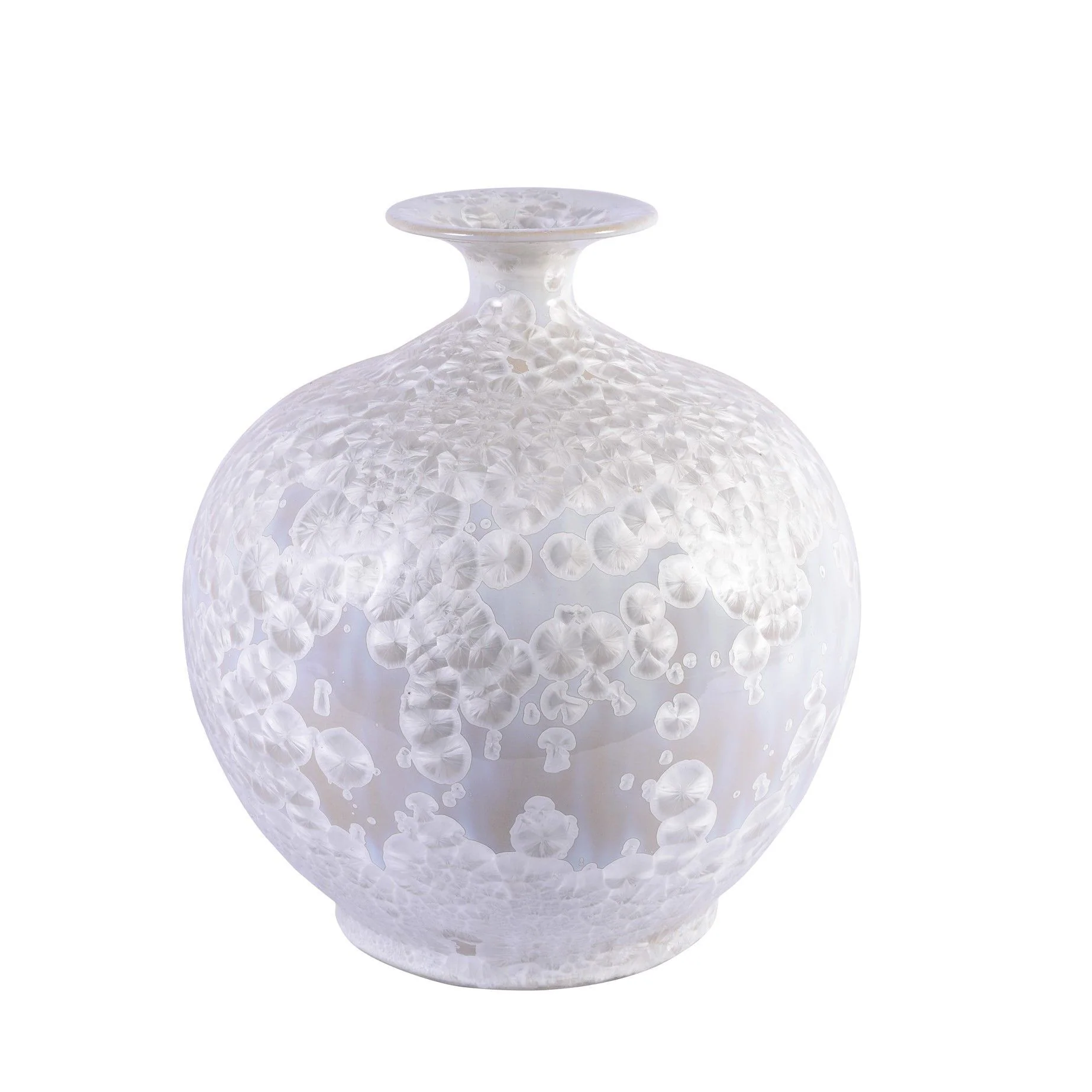 Legend of Asia Crystal Shell Pomegranate Vase