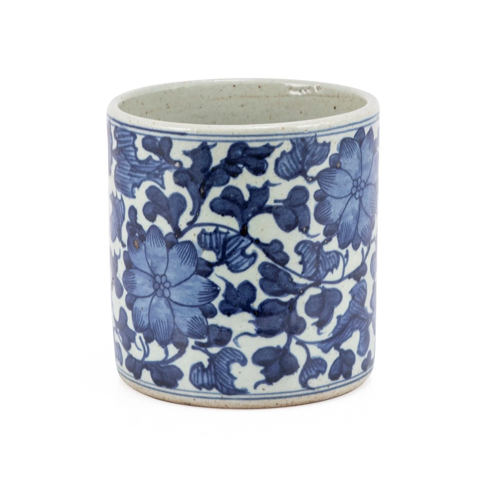 Legend of Asia Dynasty Orchid Pot Twisted Peony Motif