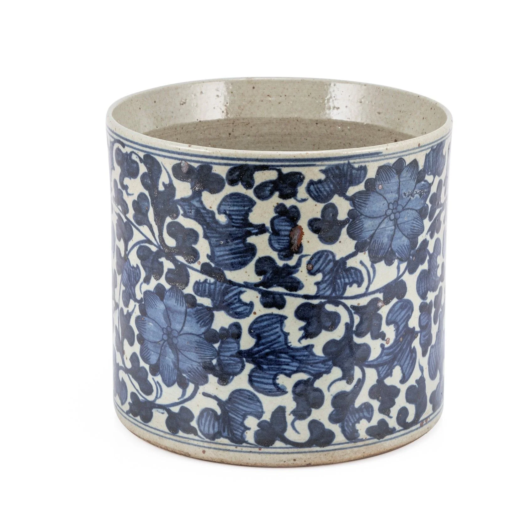 Legend of Asia Dynasty Orchid Pot Twisted Peony Motif Large