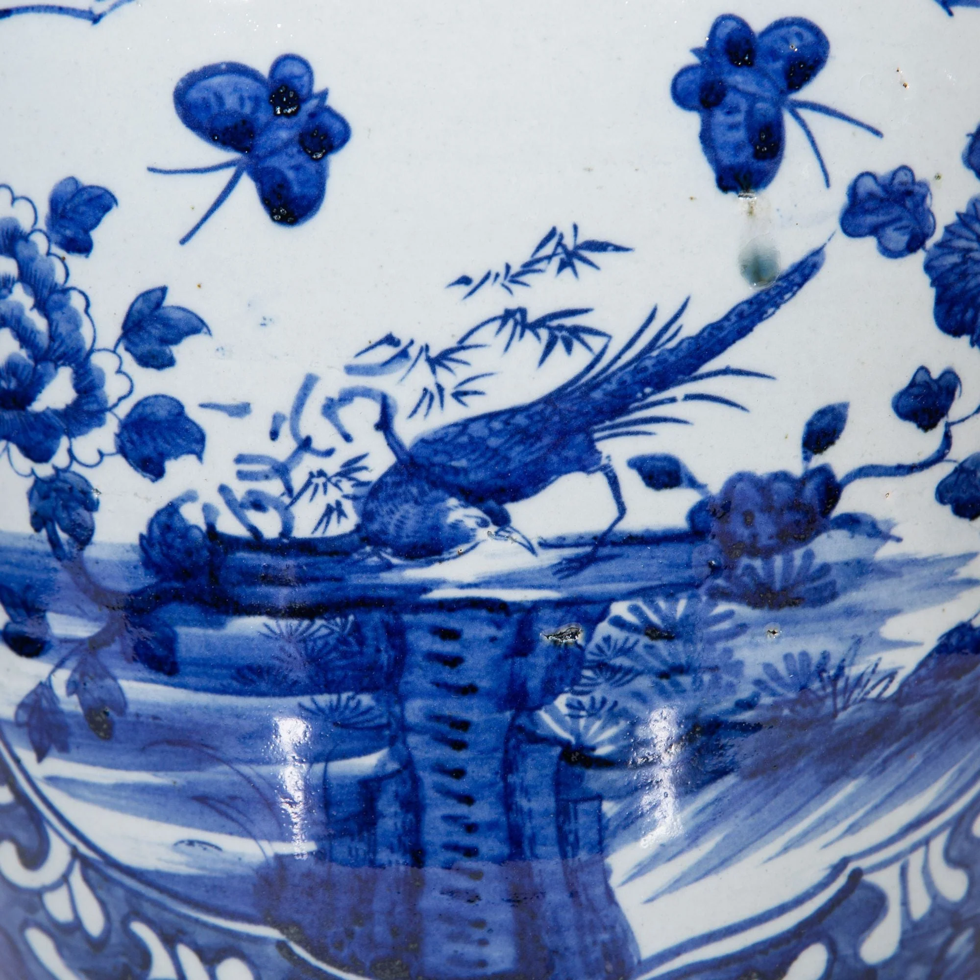 Legend of Asia Dynasty Temple Jar Floral Bird Panel Motif - Image 4