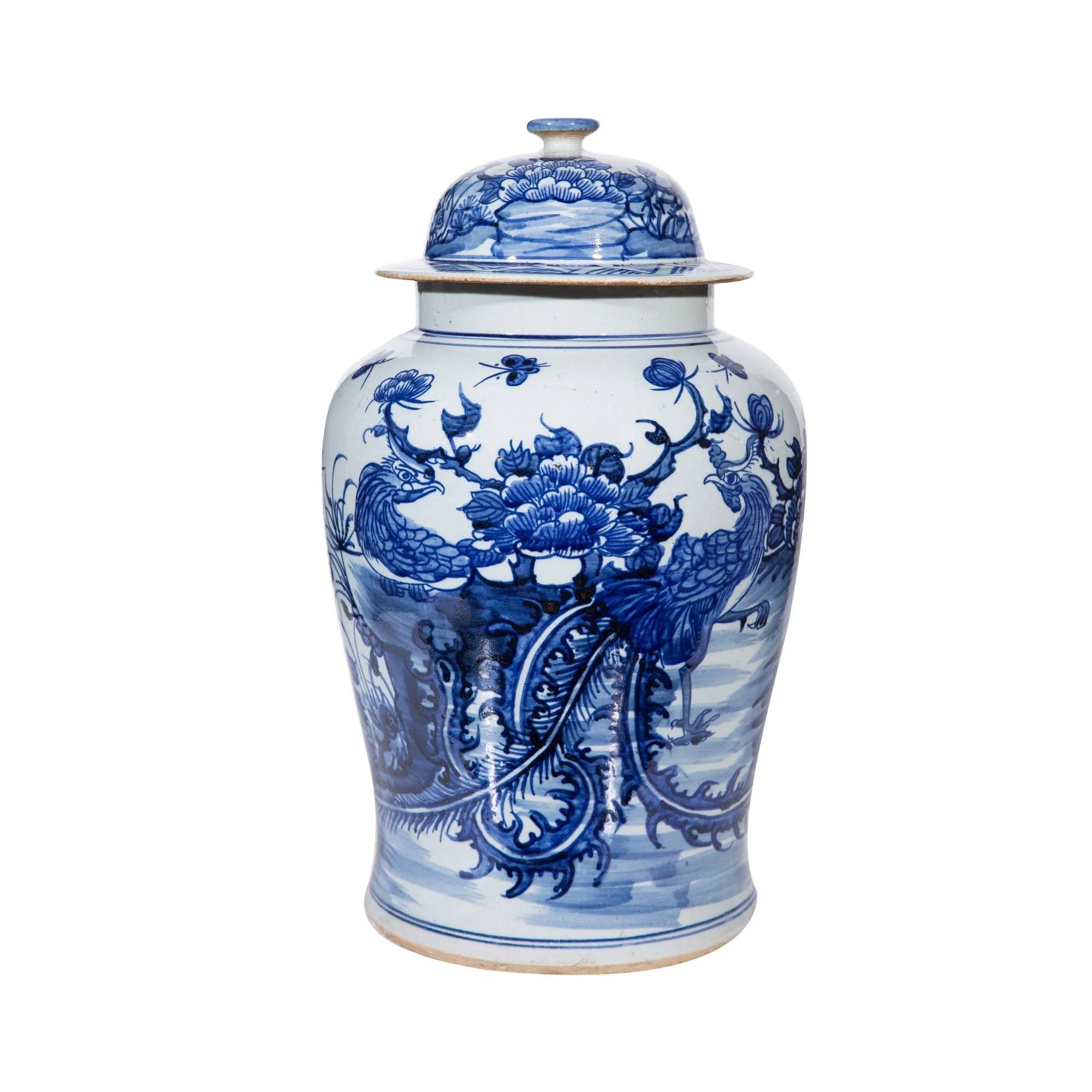Legend of Asia Dynasty Temple Jar Floral Birds