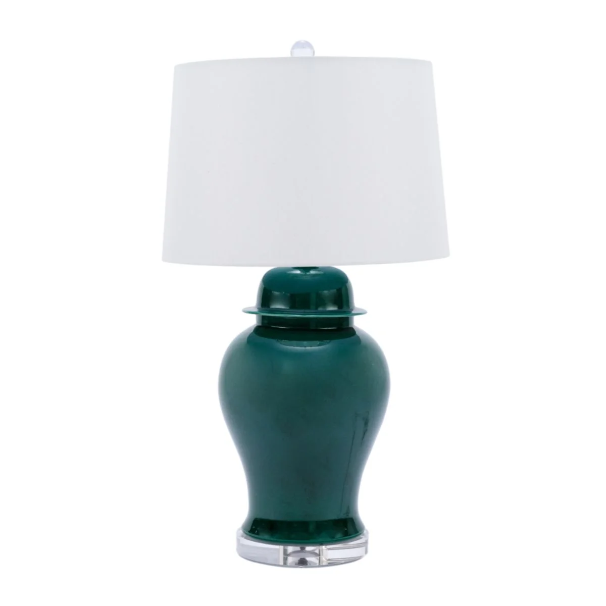 Legend of Asia Emerald Green Temple Jar Table Lamp