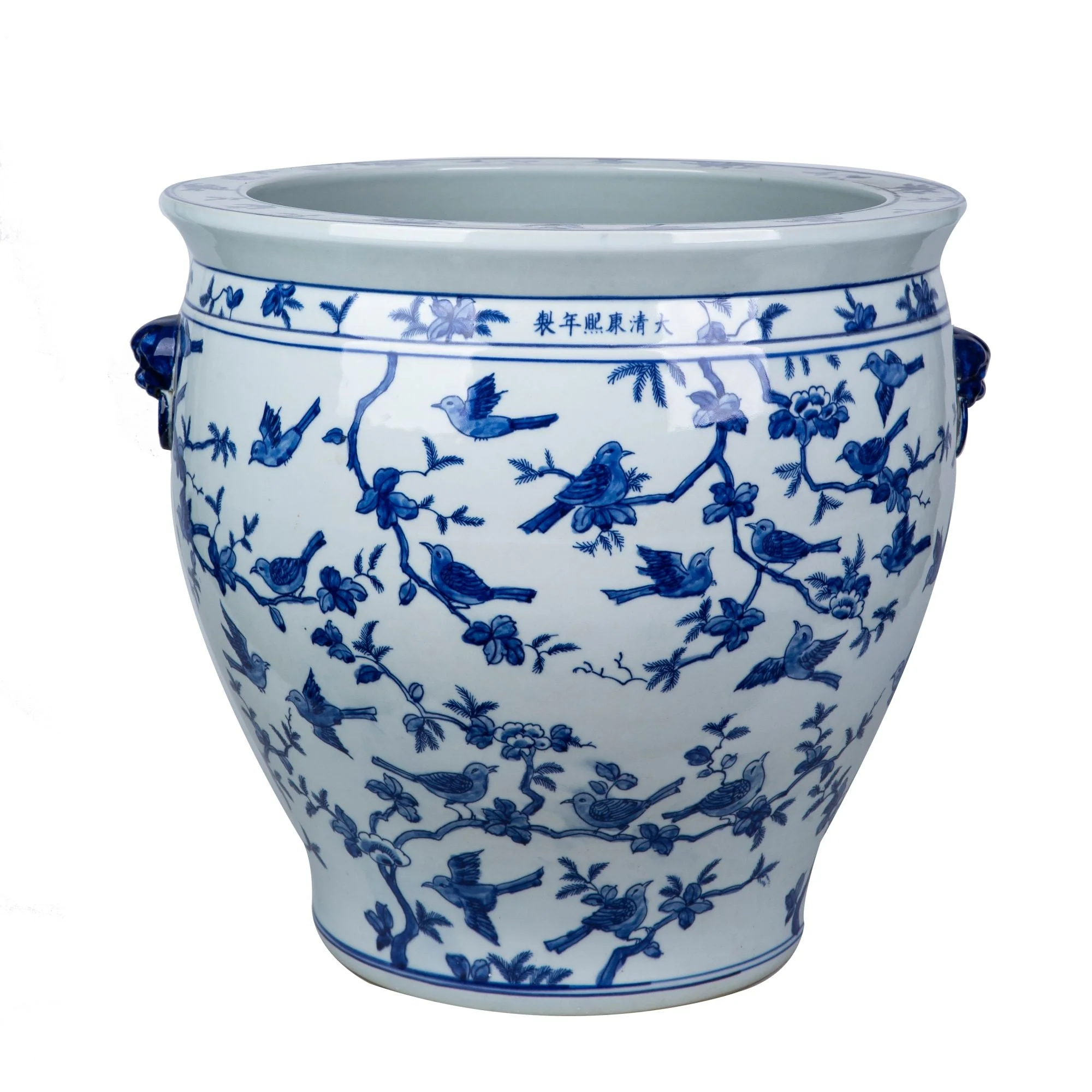 Legend of Asia Flock Of Birds Porcelain Planter