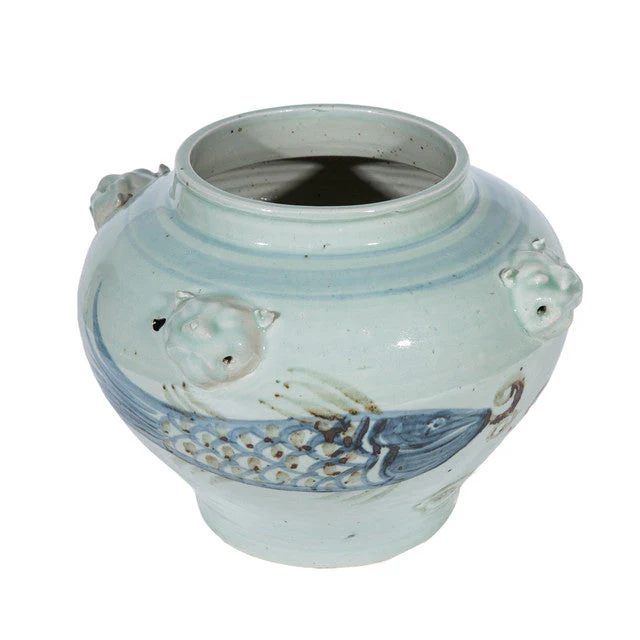 Legend of Asia Four Lion Handle Fish Jar - Image 2