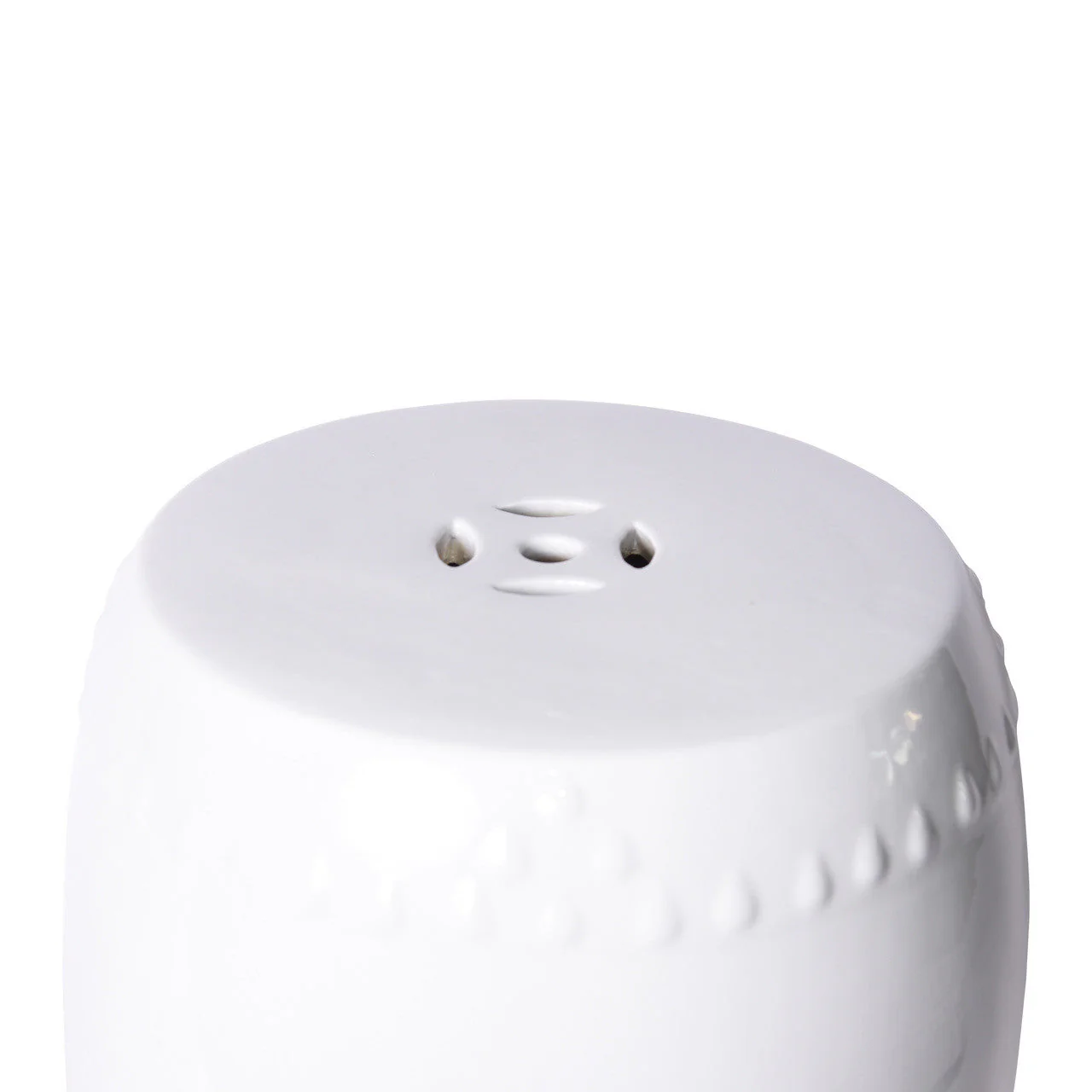 Legend of Asia Garden Stool Extra Large - White - Image 3