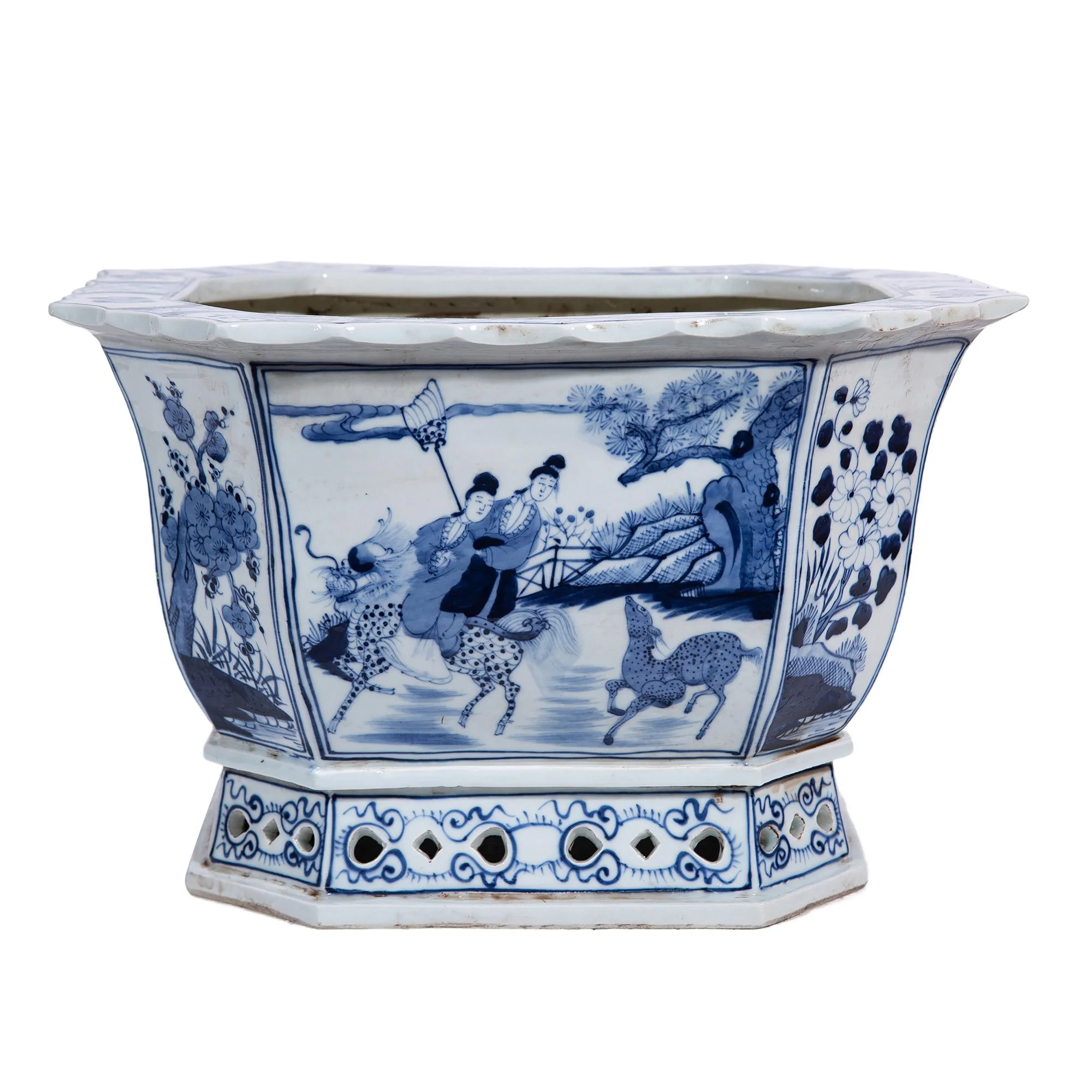 Legend of Asia Handmade Foot Bath Planter Immortal Figures