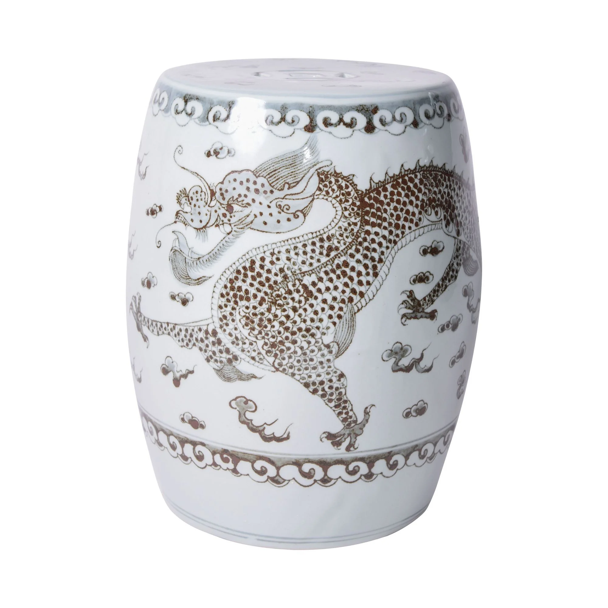 Legend of Asia Hong Wu Dragon Garden Stool