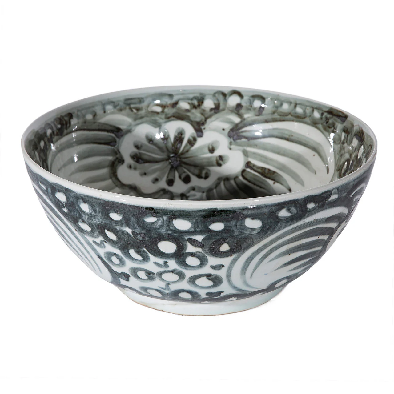 Legend of Asia Indigo Blue Sea Flower Bowl - Image 2