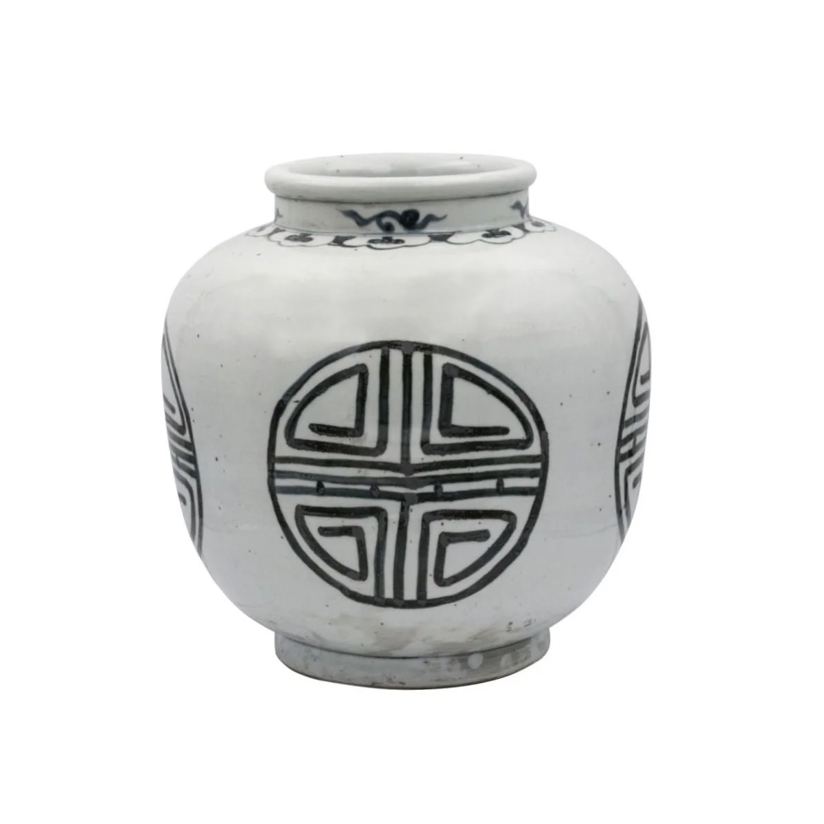 Legend of Asia Indigo Yuan Longevity Open Top Jar
