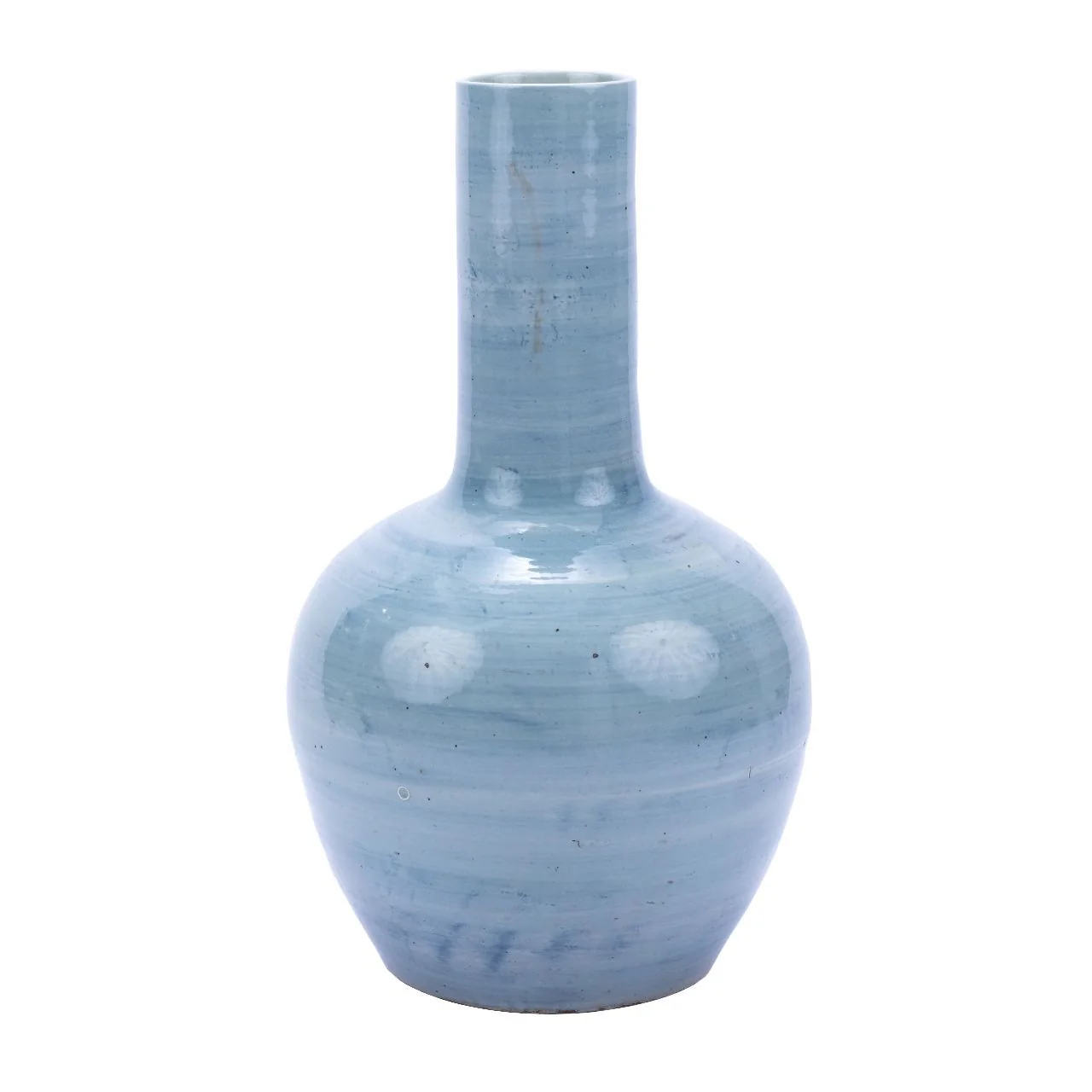 Legend of Asia Lake Blue Globular Vase Large