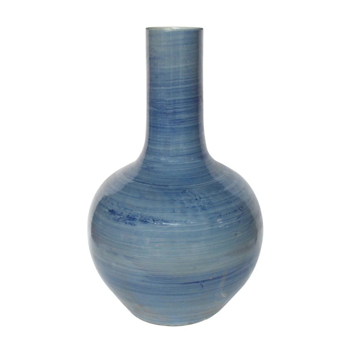 Legend of Asia Lake Blue Globular Vase Medium