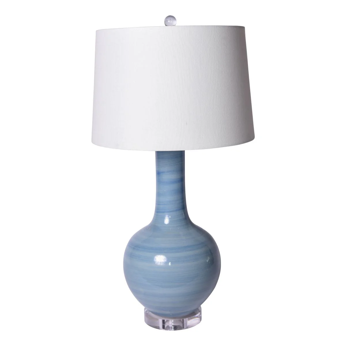Legend of Asia Lake Blue Globular Vase Small Table Lamp