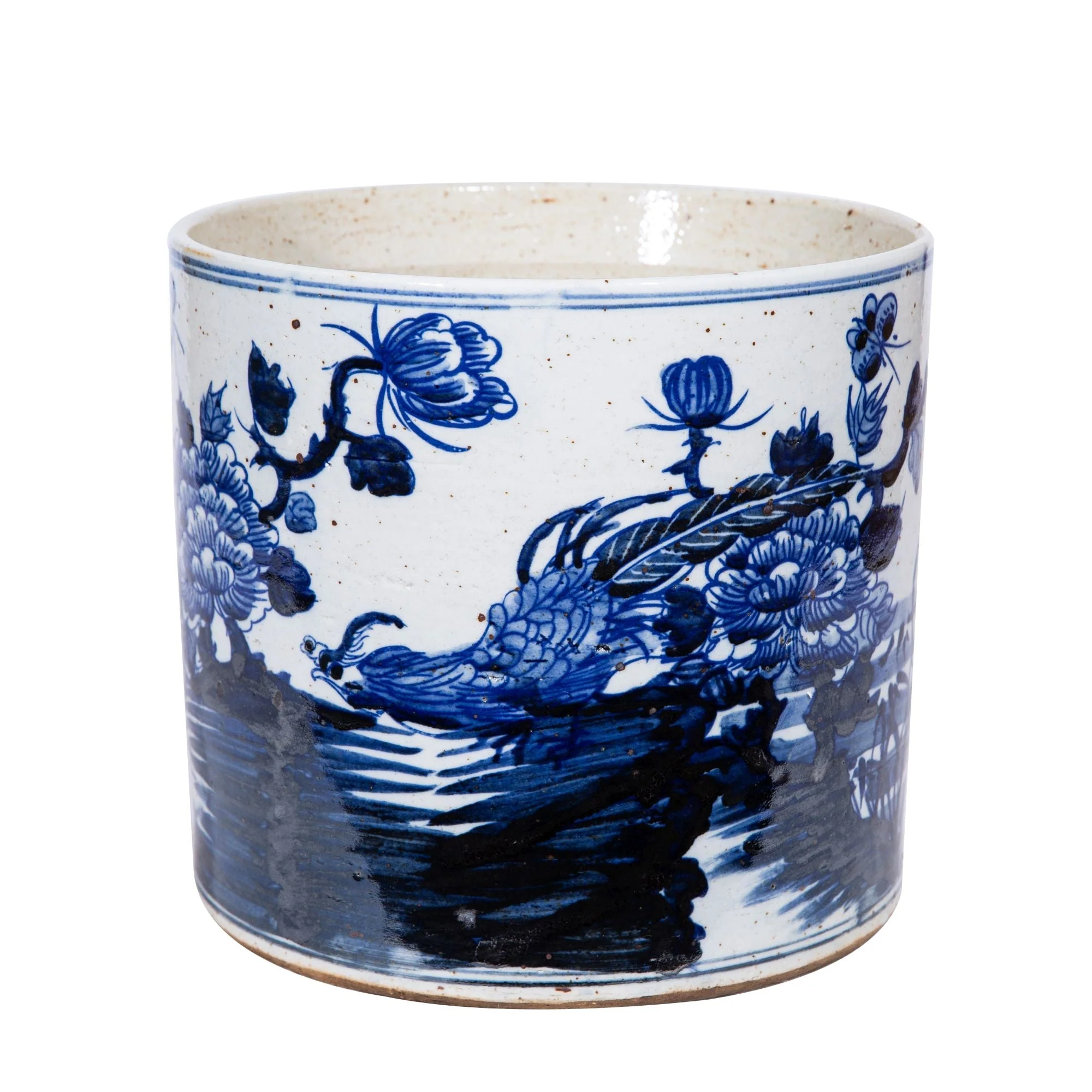 Legend of Asia Large Dynasty Orchid Pot Floral Birds - Image 2