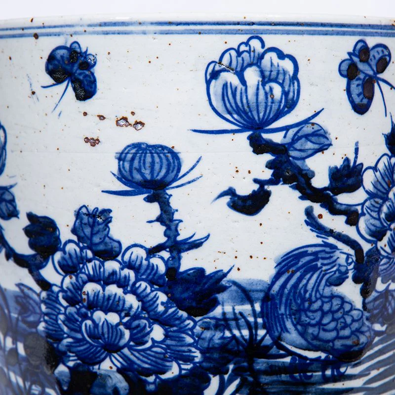 Legend of Asia Large Dynasty Orchid Pot Floral Birds - Image 4