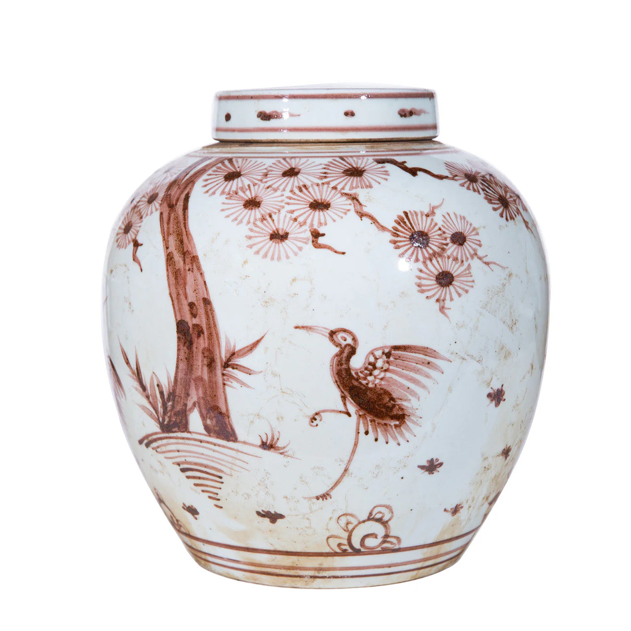 Legend of Asia Moka Melon Jar Pine Crane Moif