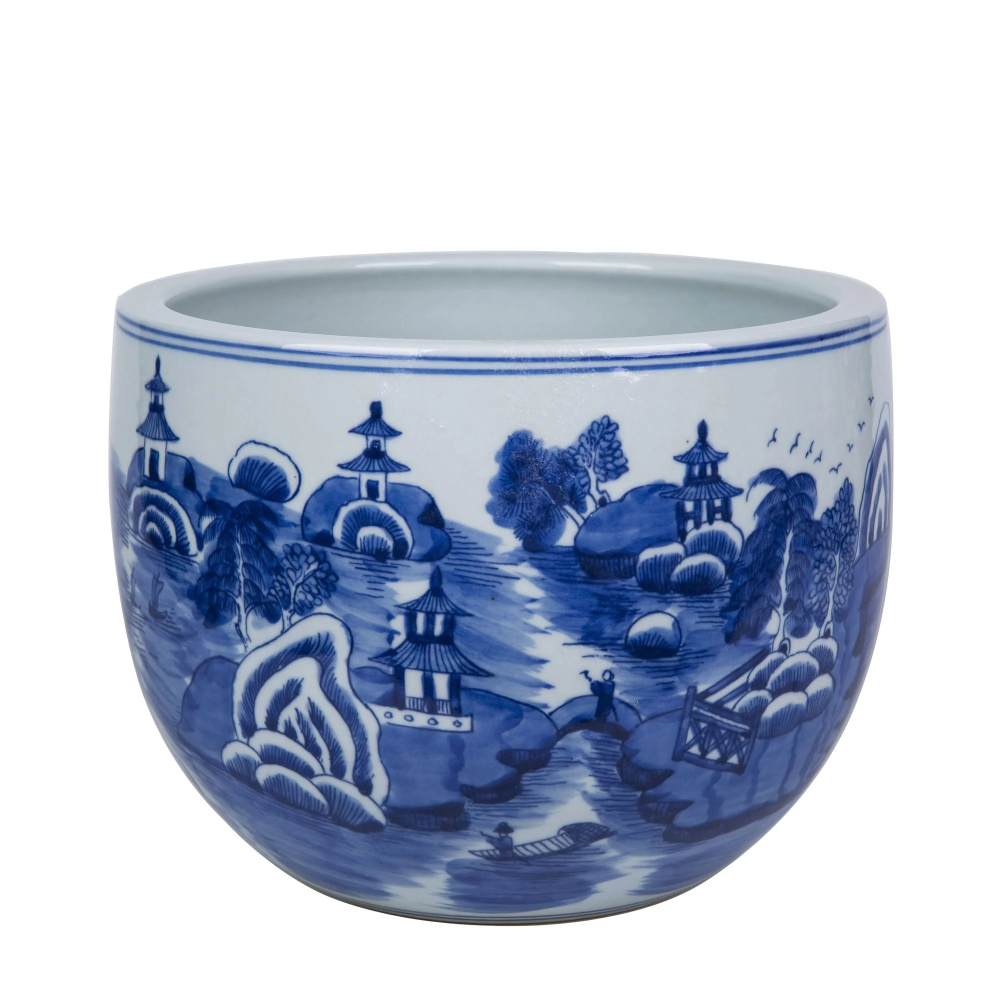 Legend of Asia Mountain Pagoda Round Cache Pot - Image 2
