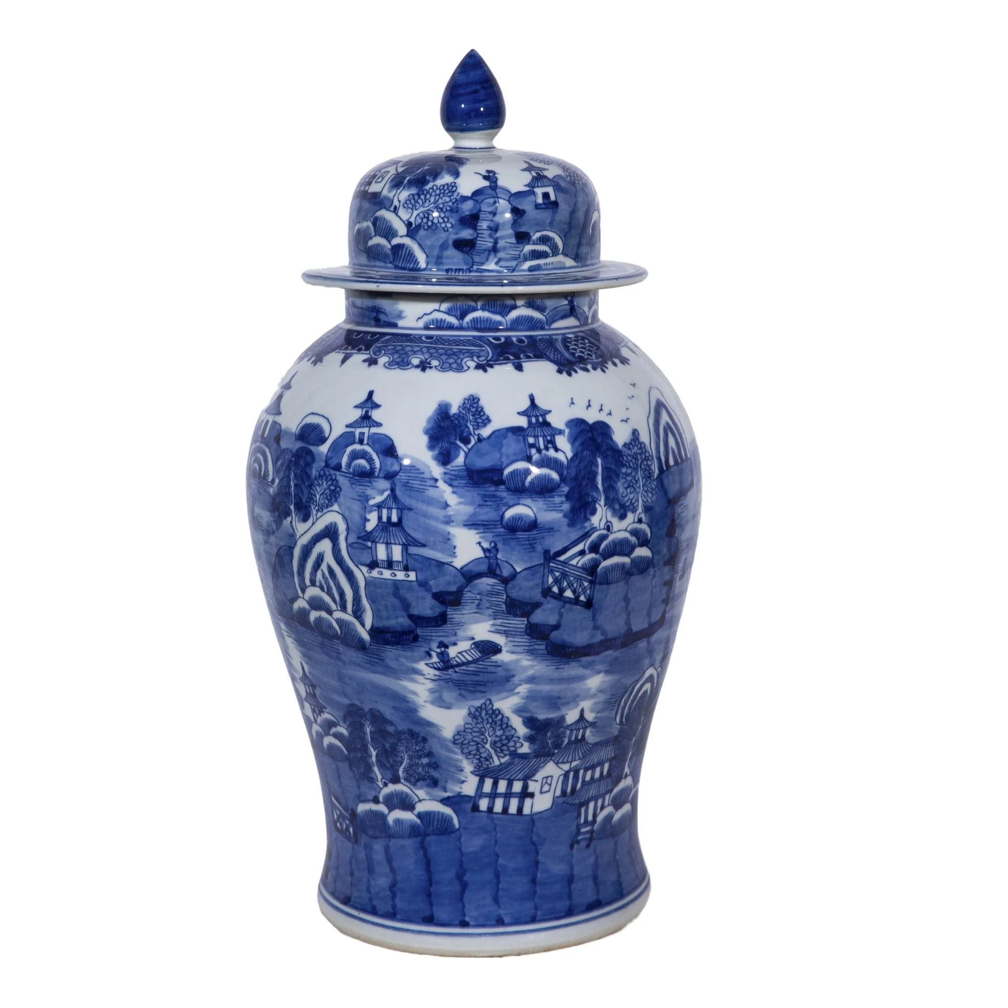 Legend of Asia Mountain Pagoda Temple Jar Medium