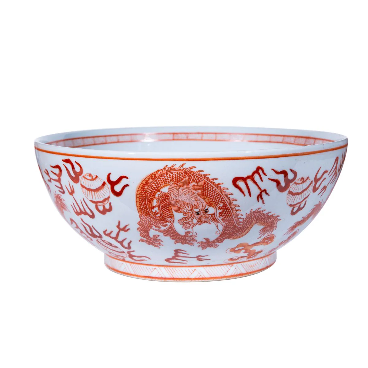 Legend of Asia Orange Dragon Cloud Bowl - Image 2