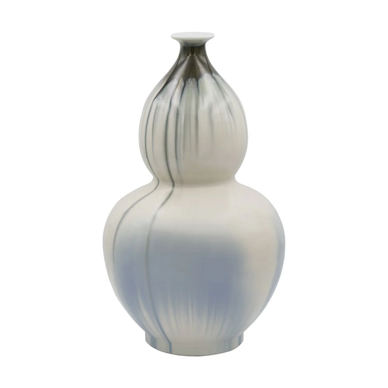 Legend of Asia Reaction Glazed Gourd Vase Small