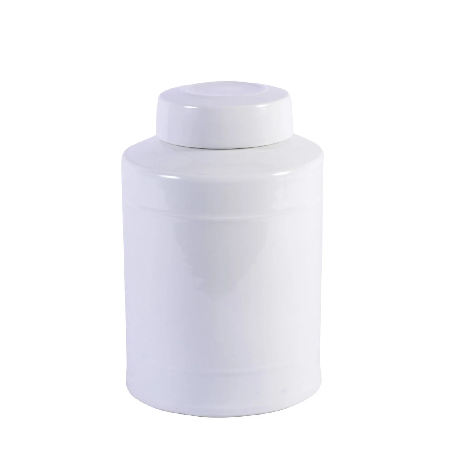 Legend of Asia Round Tea Jar 13H - White