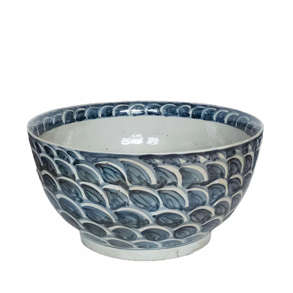 Legend of Asia Rustic Brown Sea Wave Porcelain Bowl