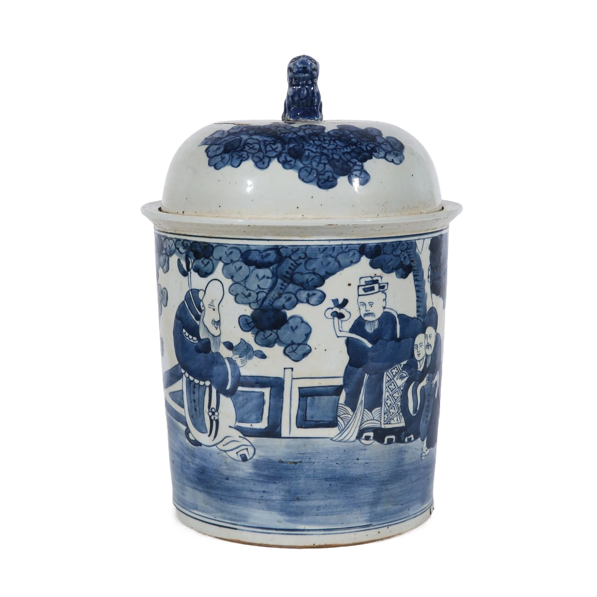 Legend of Asia Rustic Three Wise Man Tea Jar
