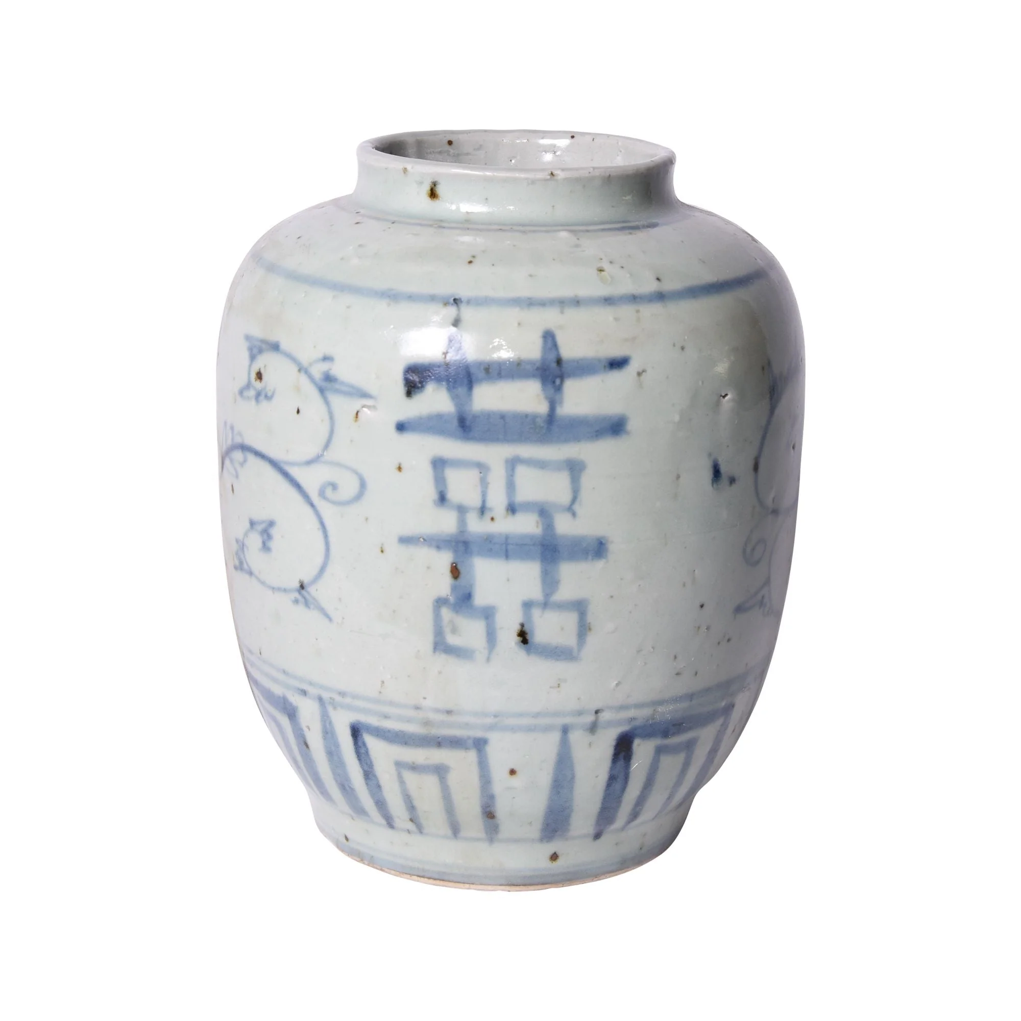 Legend of Asia Small Flower Pot Double Happiness Motif