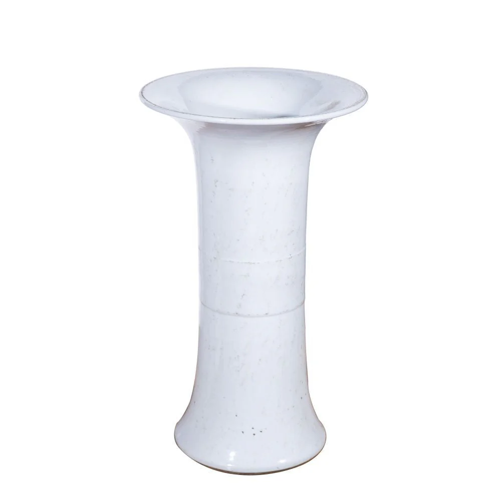 Legend of Asia Village White Bouquet Vase Short