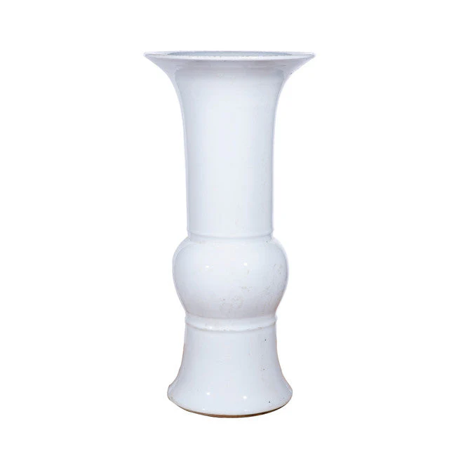 Legend of Asia Village White Bouquet Vase Tall