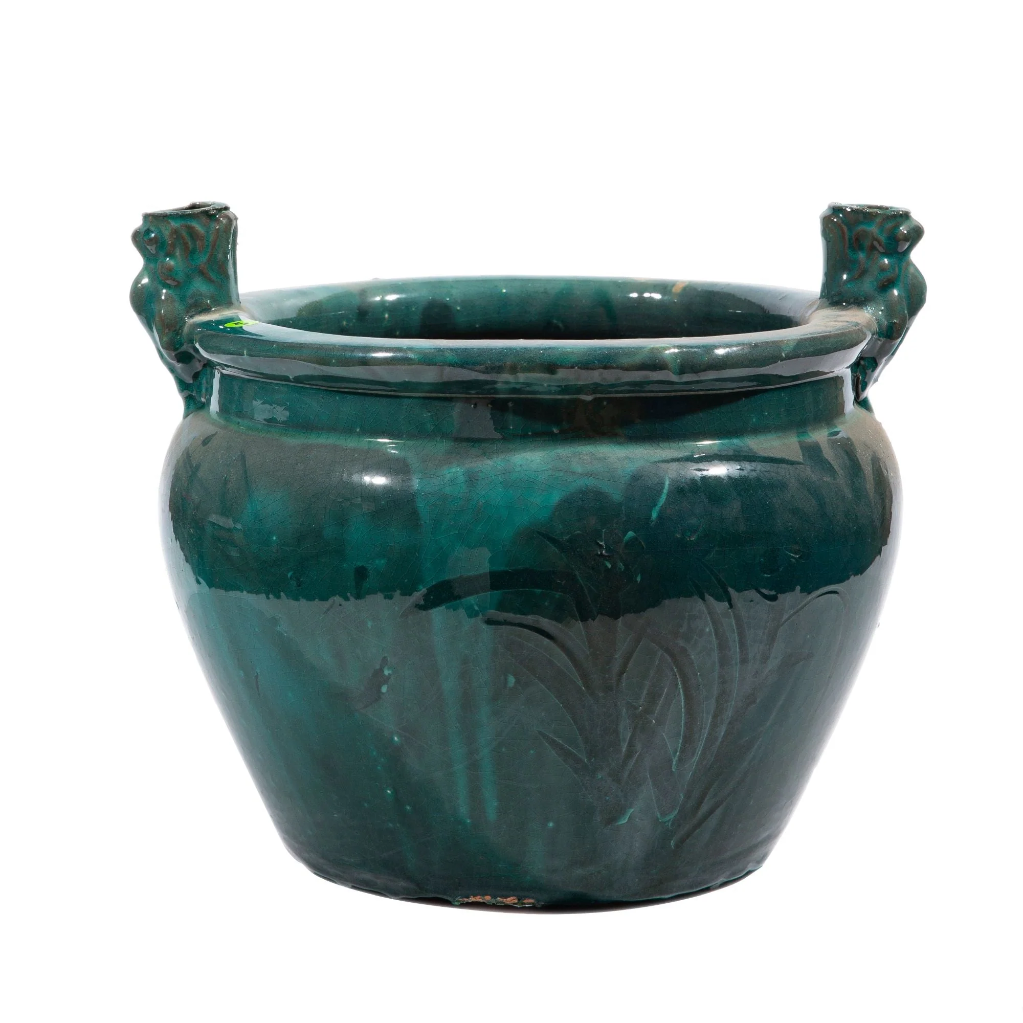 Legend of Asia Vintage Green Incense Burner With Handle