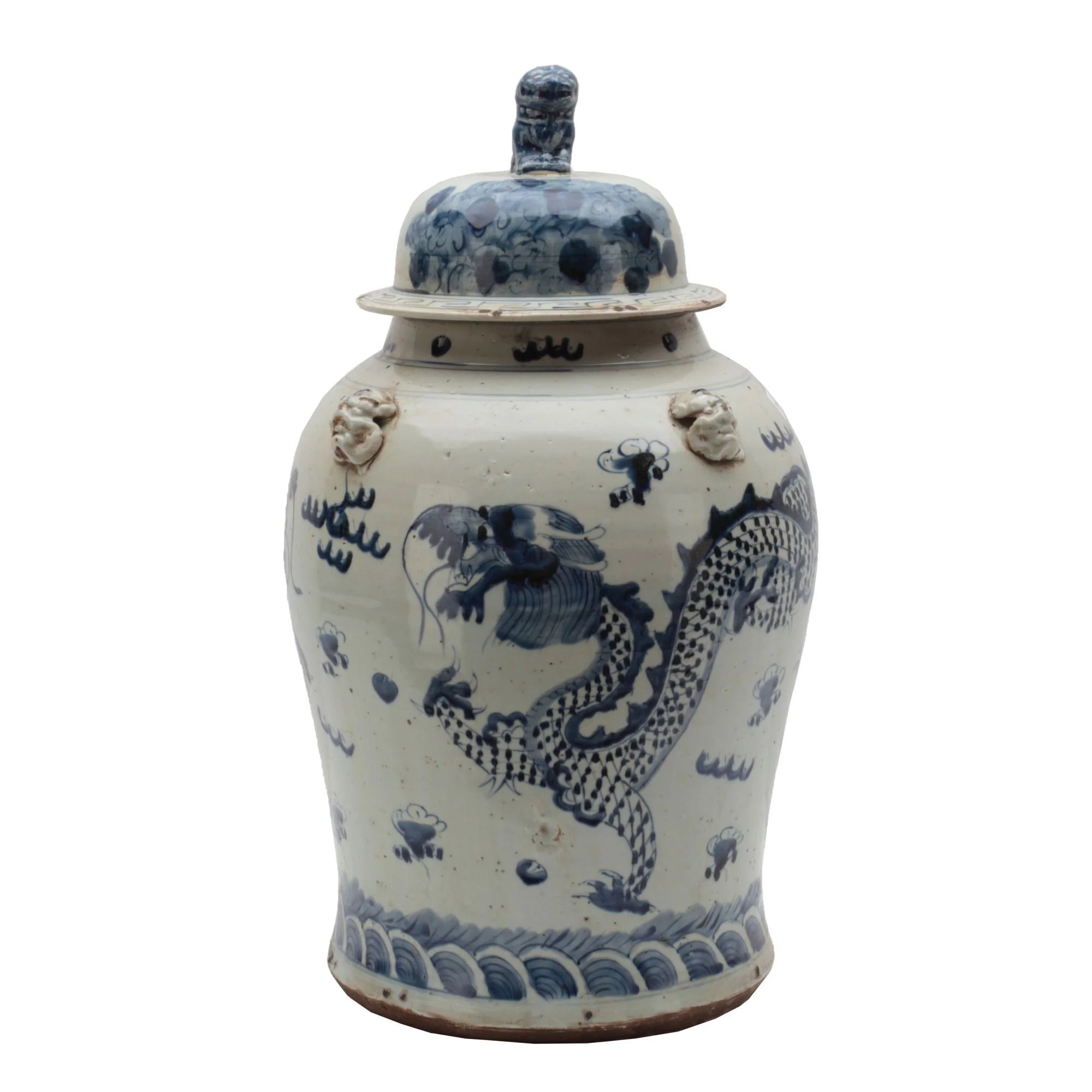 Legend of Asia Vintage Temple Jar Dragon Motif - Small
