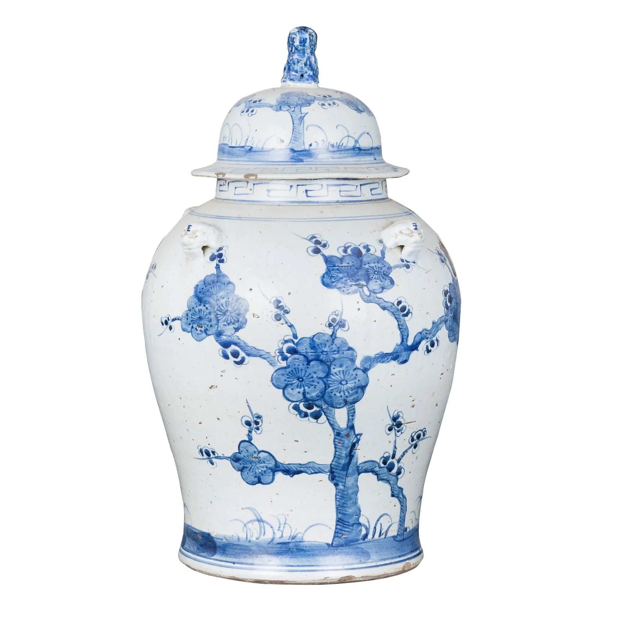 Legend of Asia Vintage Temple Jar Plum Blossom