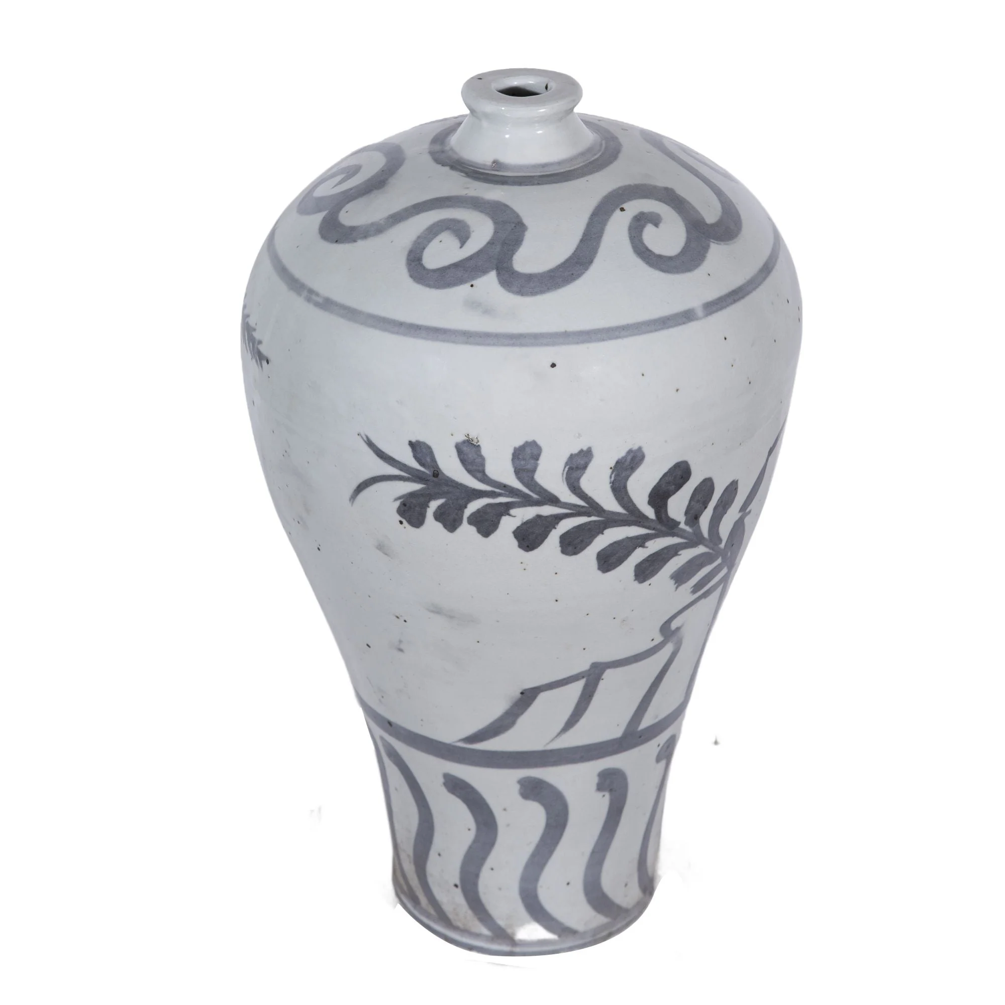 Legend of Asia Vintage White Flying Bird Plum Vase Tall - Image 3