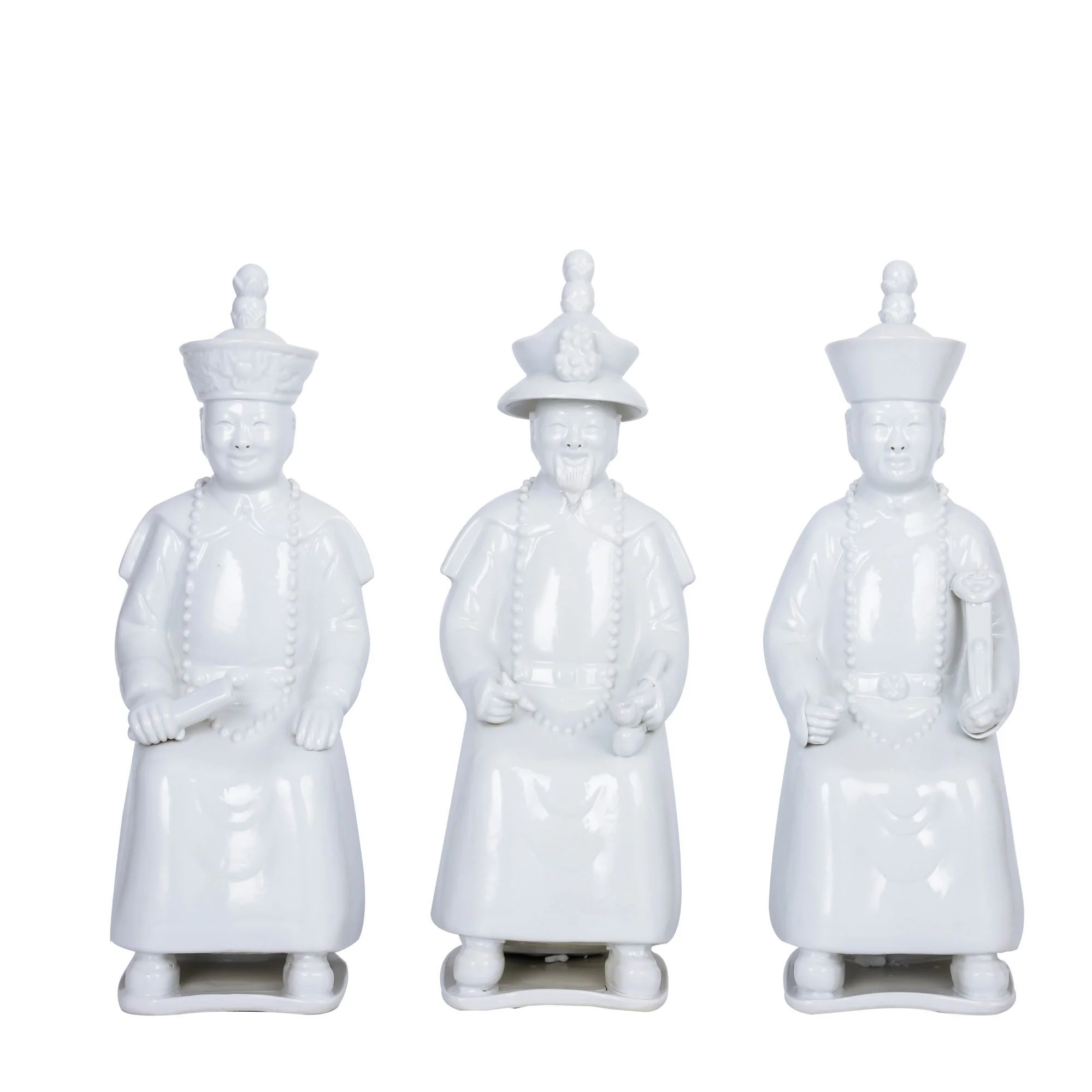 Legend of Asia White Sitting Qing Emperors of 3 Generations - Set