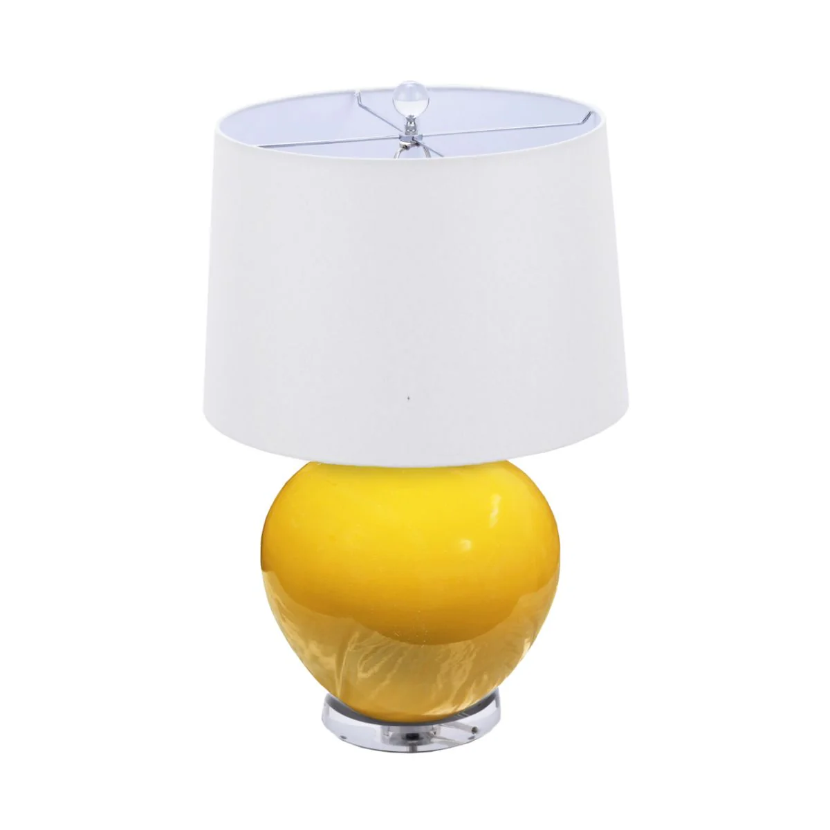 Legend of Asia Yellow Pomegranate Table Lamp