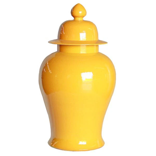 Legend of Asia Yellow Temple Jar - XL