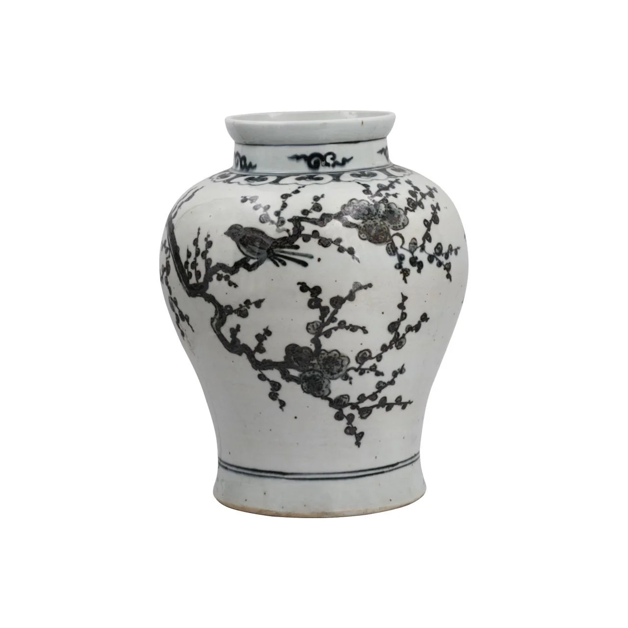 Legend of Asia Yuan Blue and White Plum Jar